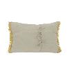 Coussin Etamine 40X55 en lin lavé Ocre