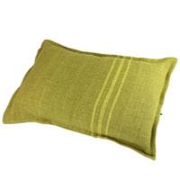 Petit coussin en lin jaune