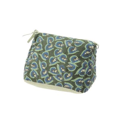 Trousse de toilette ART DECO Velours OLIVE