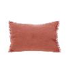 Coussin Etamine 40X55 en lin lavé Terracotta