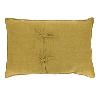 Grand Coussin Etamine en lin lavé 50x75 cm Ocre