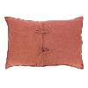 Grand Coussin Etamine en lin lavé 50x75 cm Terracotta